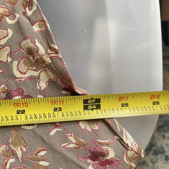 Vintage 70s Adini India Rayon Floral Midi Skirt S Boho Cottagecore NWT Deadstock - Picture 8 of 8